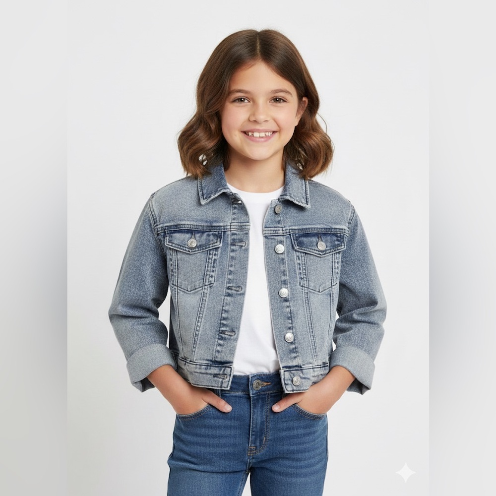 Juicy Couture Sign Trucker Jacket Pink Tint Kids